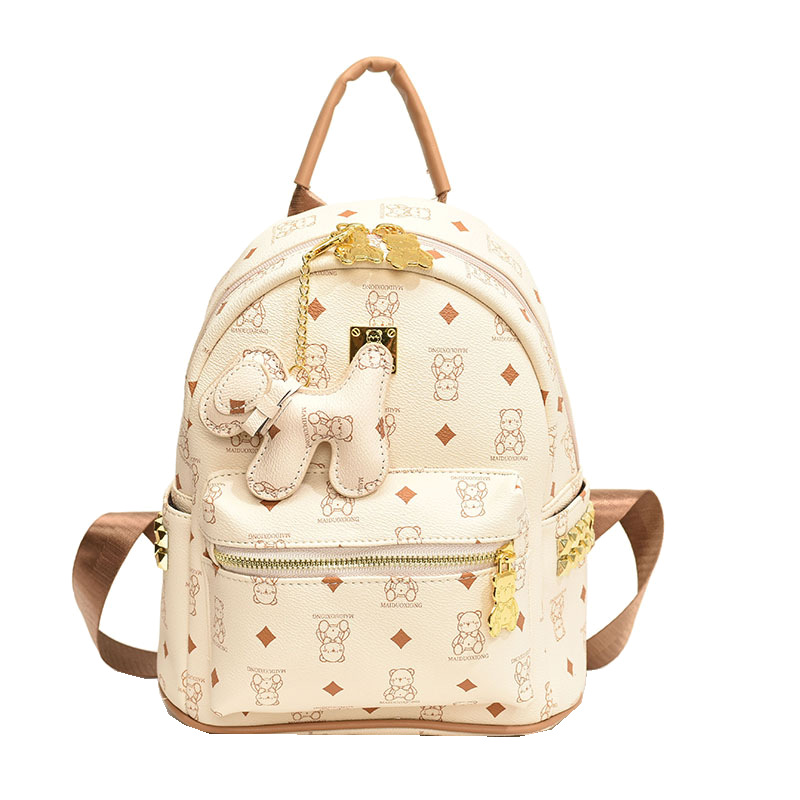 Mochila bolso de hombro femenino 2024 nuevo bolso de ocio de otoño e invierno de moda de nicho de alta gama con gran capacidad para estudiantes universitarios