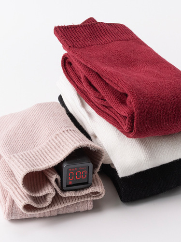 Baby Girl Solid Color Leggings Spring and Autumn Vertical Striped Double Stitch Baby and Toddler Underwear Socks