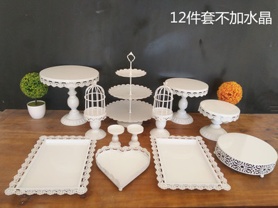 Decoración de mesa de postre soporte de exhibición bandeja de pastelería de postre comida fría pausa de té Mesa estante de la torta té de la tarde Merienda stand image 14