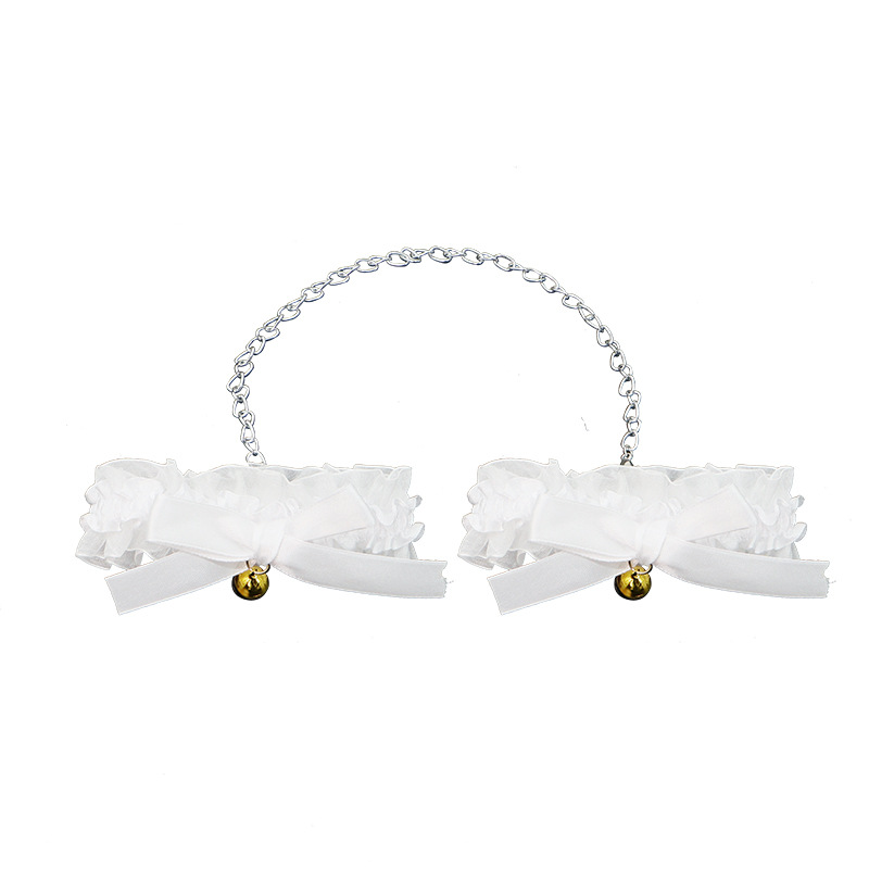 Cosplay de dibujos animados camarera adorable pulsera de encaje collar de ojos pegada de cabello cola zorro adornos de cabello show dress