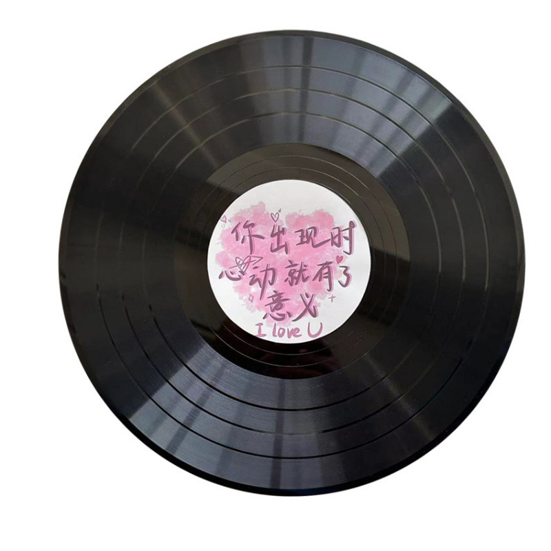 クリエイティブ落書きビニールレコード装飾バーパブインテリア壁装飾レトロノスタルジックな壁古いレコード装飾|undefined