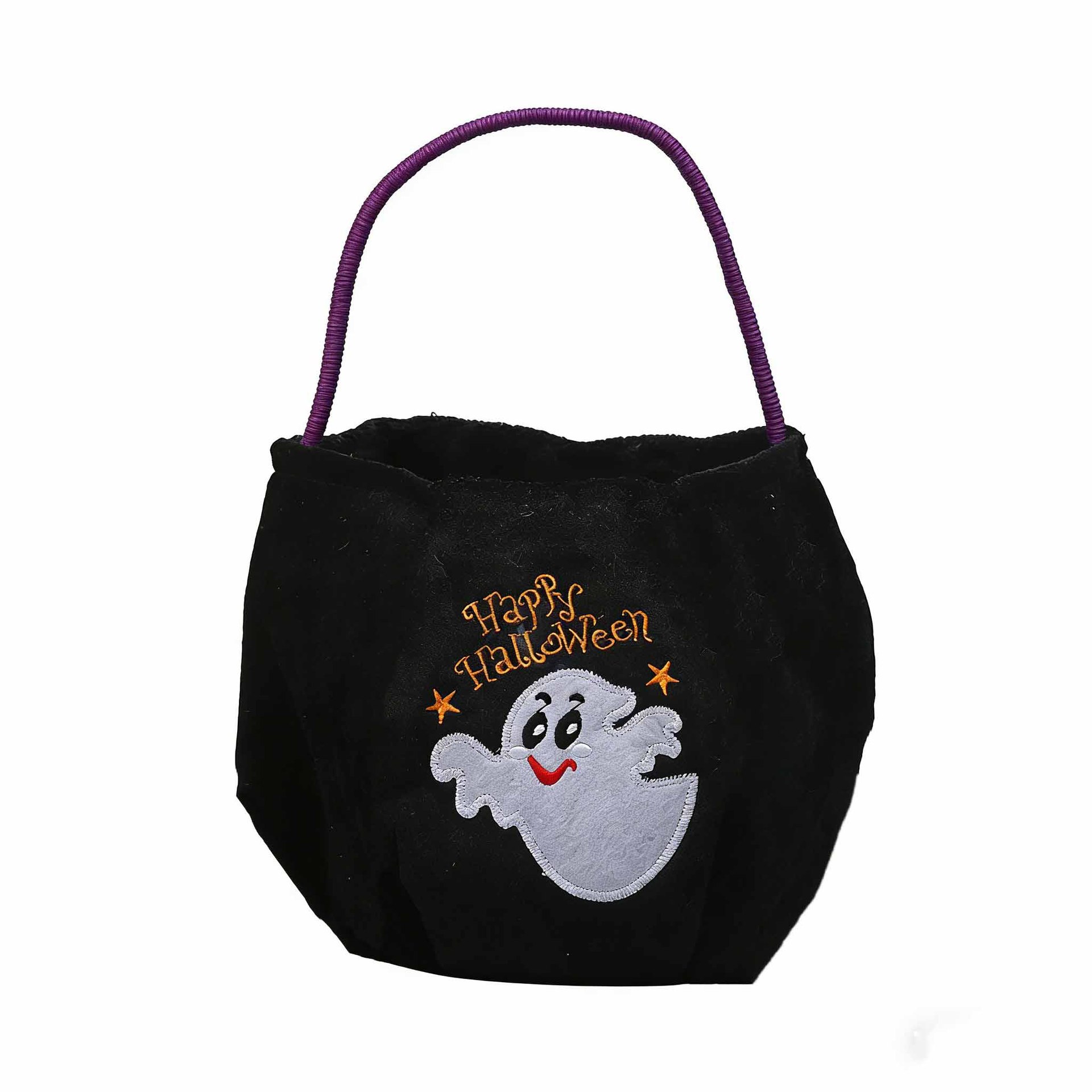 Bolsa de dulces de Halloween portátil bolsas de calabaza tridimensionales para niños regalos props de fiesta de fantasmas brujas transfronterizas props de fiesta de fantasmas