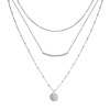 Fashionable coins stainless steel, pendant, necklace, Korean style, simple and elegant design