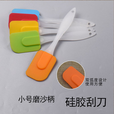 silica gel scraper Cake cream Jam scraper stir Blade silica gel Baking scraper Spatula kitchen tool