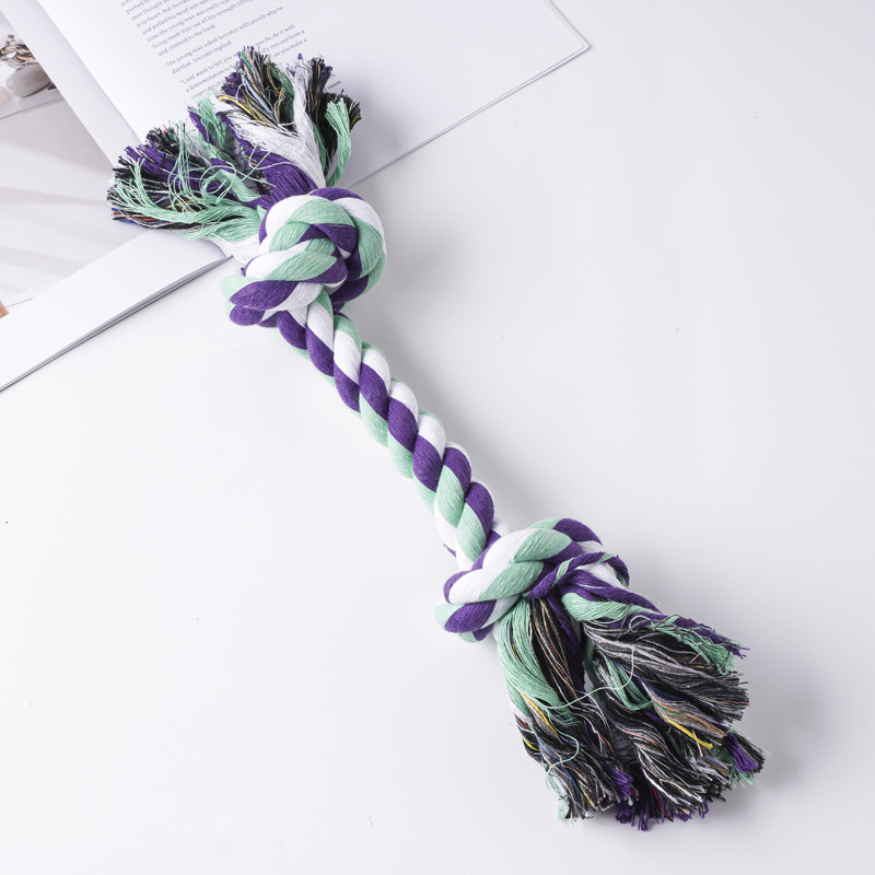 Amazon nuevo juguete para mascotas perro de algodón cuerda de juguete perros medianos y grandes molares resistentes a mordeduras que alivian el juguete del perro grande congestionado al por mayor