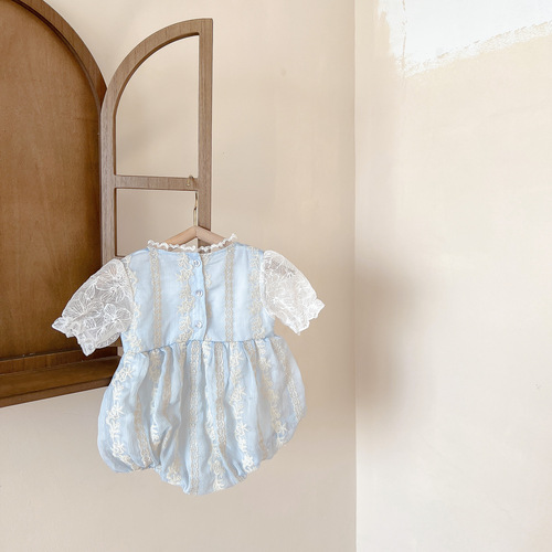 Baby onesie Lolita princess harem baby girl short-sleeved Korean children's clothing summer  new style