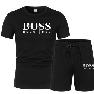 Summer Men's Short-Sleeved Shorts Casual Suit, Mesh Breathable Sports Suit, Cross-Border Best-Selling Manufacturer Wholesale