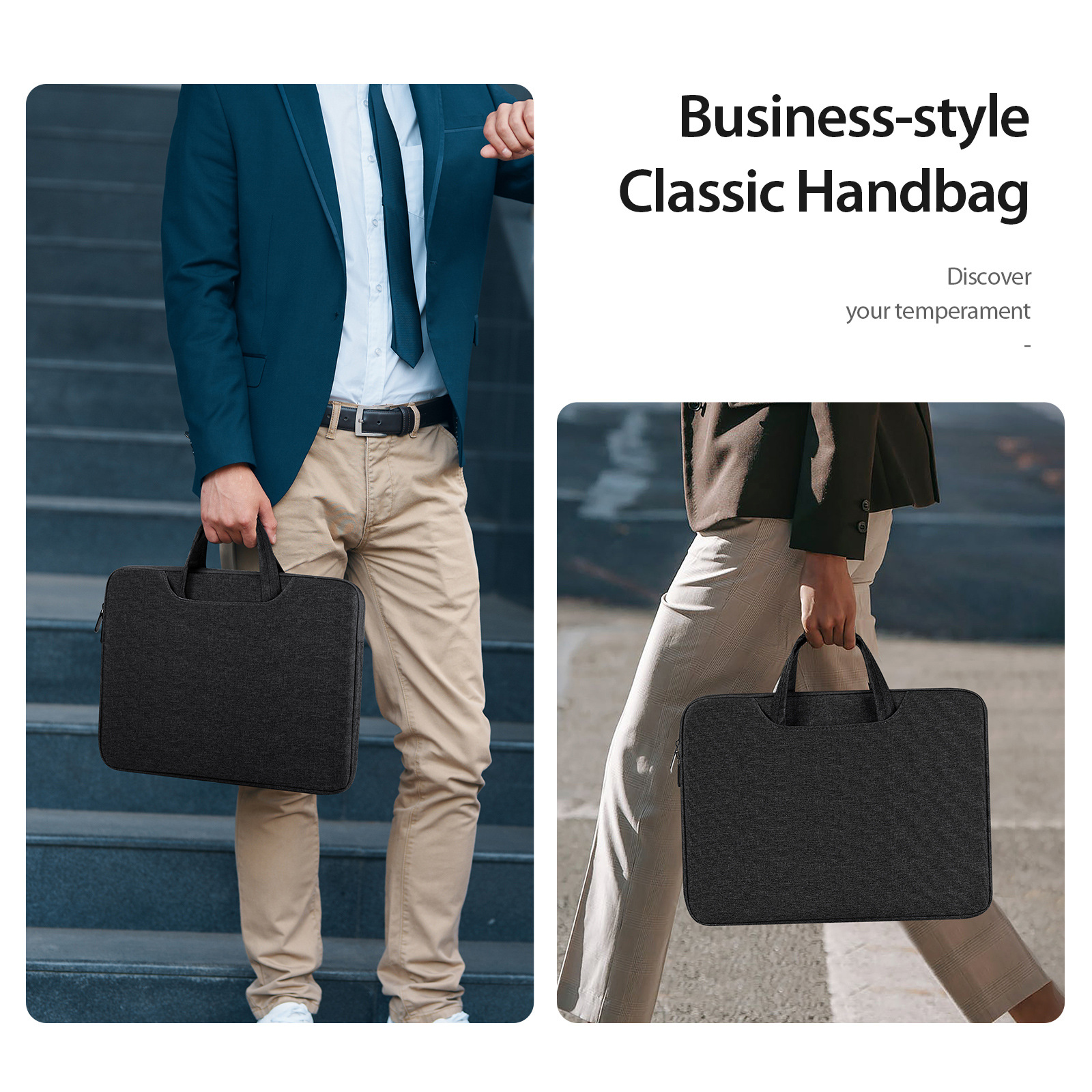 Adecuado para Apple Samsung Huawei bolsa de almacenamiento portátil MacBook de negocios bolsa de ordenador portátil resistente al desgaste a prueba de agua