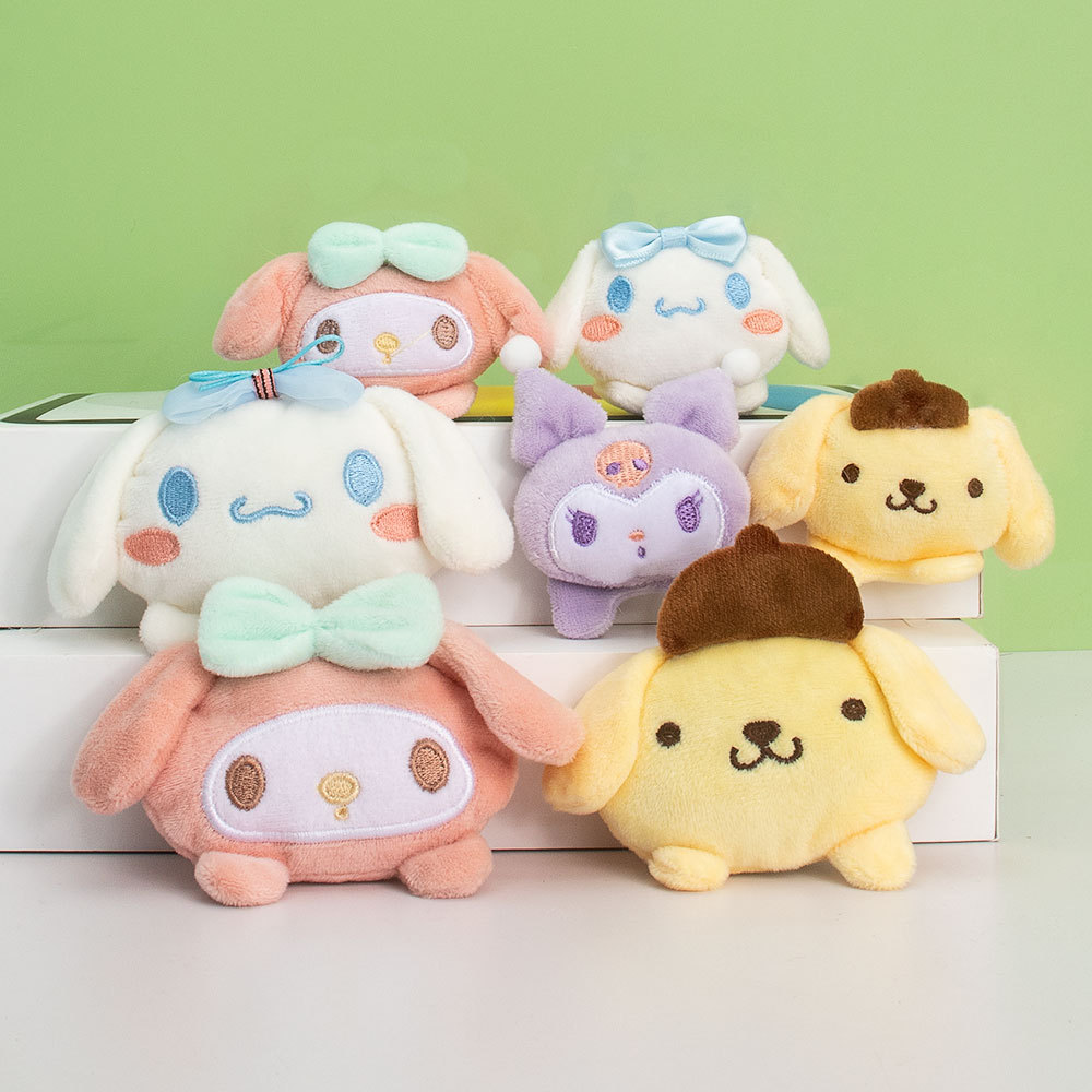 일본 소녀 만화 인형 브로치 봉제 개 Kulomi 매달려 체인 가을과 겨울 모자 신발과 모자 의류 장식 인형