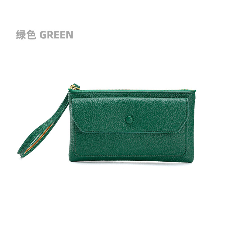 Cartera de las mujeres nuevo 2023 largo multifuncional embrague textura multi-Tarjeta billetera de gran capacidad cartera teléfono bolsa