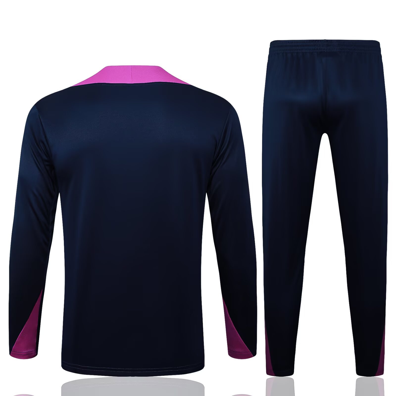 Traje de entrenamiento de manga larga 2526 Traje de uniforme de fútbol de Barcelona Traje deportivo de otoño e invierno para adultos Traje de entrenamiento de fútbol con media cremallera