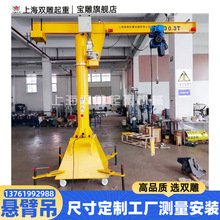 悬臂吊移动式250公斤臂长2米电动旋臂起重机工厂安装免费测量吊车