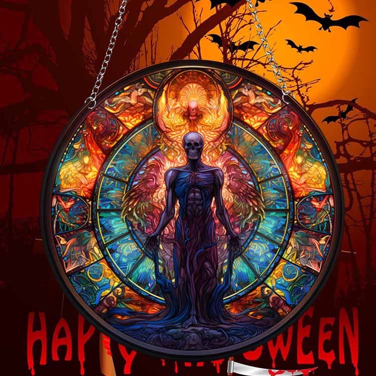 Transfronterizo serie de Halloween acrílico captador de sol artesanía decoración creativa colgante acrílico disco