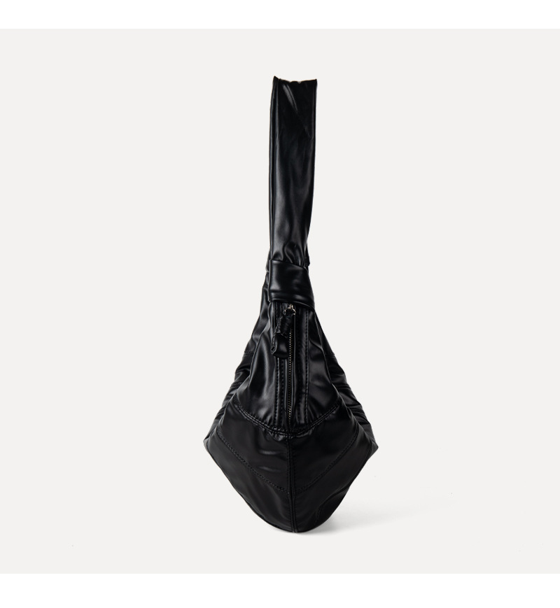 Women's Soft Leather Pleated Shoulder Bag For Versatile Commuting_voghion.com
