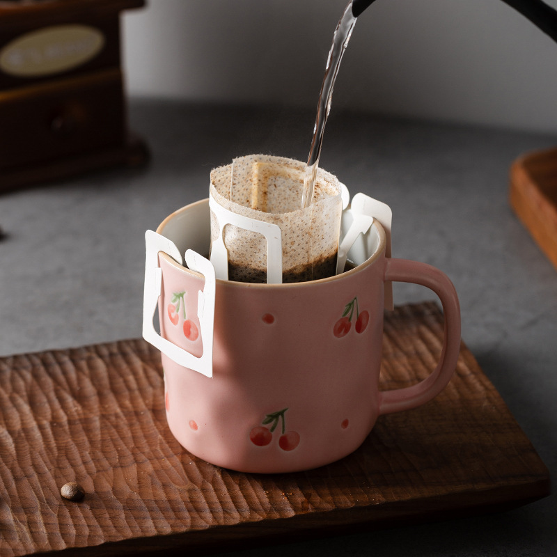 Taza de bebida de cerámica fresca y hermosa de estilo europeo Taza de café de estilo retro Taza de leche de desayuno para el hogar Oficina