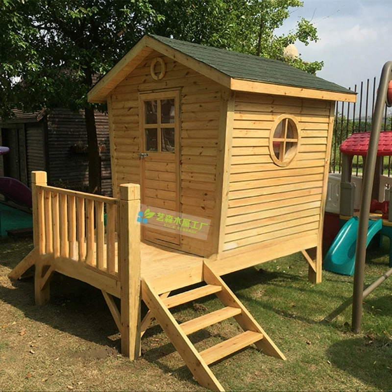 Антикоррозийная деревянная вилла Двор шале Сад Сборка беседка детский сад игры Дом на дереве на открытом воздухе Мобильный деревянный дом