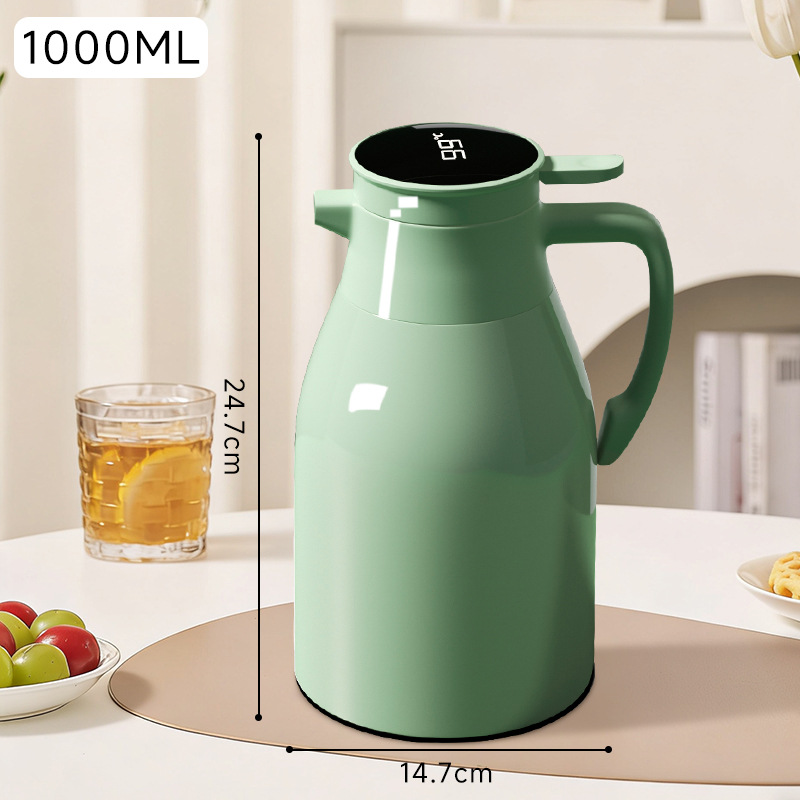 [온도 표시 모델] 1.0L 모란디 그린 [오래 지속되는 배터리 수명]