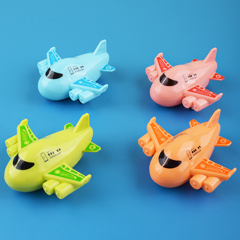 Juguetes para niños, mini avión pequeño, versión Q de dibujos animados, modelo de simulación de avión de pasajeros, regalo para bebés al por mayor