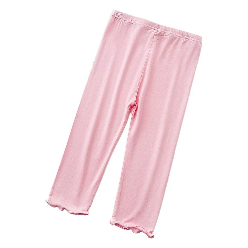 Летние детские штаны Леггинсы для девочек Детские укороченные штаны из модала ярких цветов Детские леггинсы с ушками