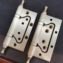 全铜4寸合页黄铜子母皇冠头纯铜合页活页静音轴承门铰链 折页荷叶