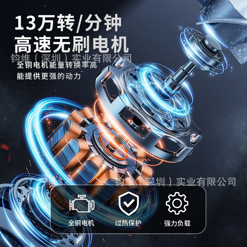 13万转高速涡轮无刷风扇手持新款暴力风扇超强涵道涡轮风扇随身扇|undefined