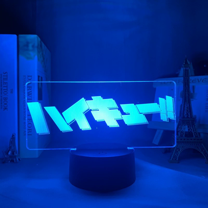 Акриловая ночная LED-лампа с волейболом, минифигура, 3D, подарок на день рождения