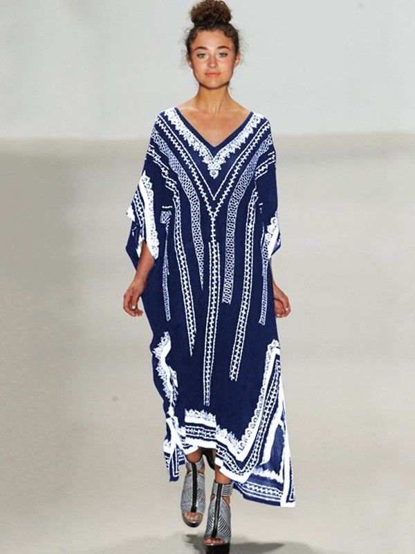 Transfronterizos amazonas explosión playa camisa nacional impresión de viento vestido vacacional bikini camisa solar 5D67