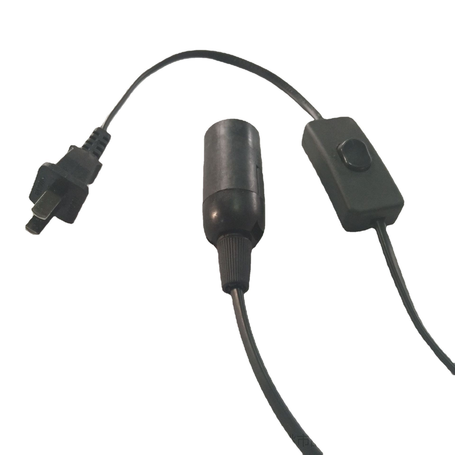 E14灯座+303开关+美标美式美规两芯插头电源线 美规盐灯线