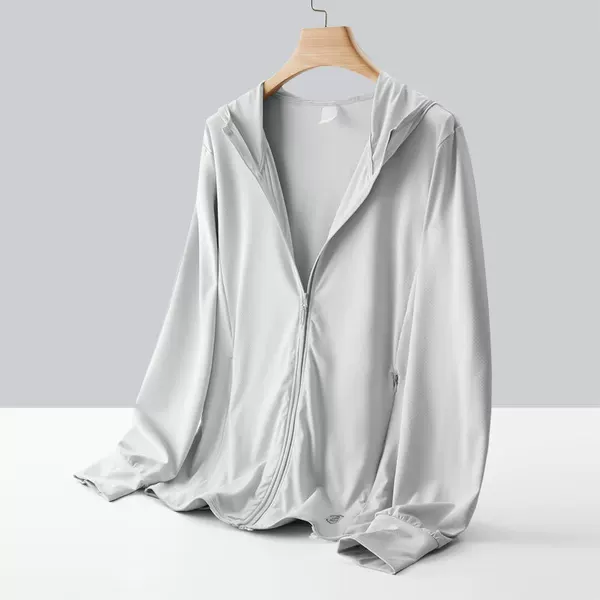 Cross-Border Outdoor Ice Silk Sun Protection Clothing for Women, Summer Cool Uv Protection Sun Protection Jacket, Lightweight and Breathable Sun Protection Clothing for Men