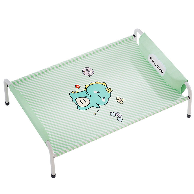 Cama de marcha a rayas de dibujos animados para perros medianos y grandes Corgi Shiba Inu para mascotas Cama para perros Primavera y verano Cama para perros para mascotas