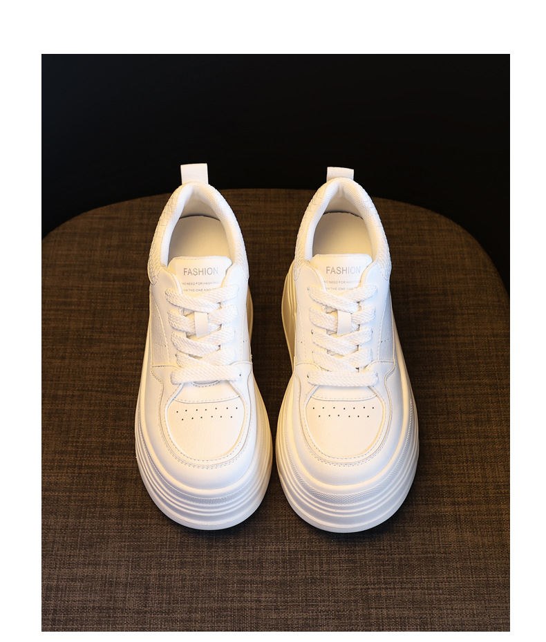 Giày sneaker nữ đế dày trắng đa năng HK9880 đế xuồng 8 cm — đen chi tiết 19