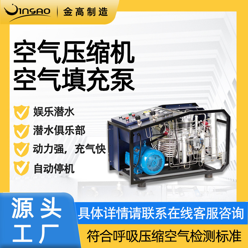 Jgw300/Em-Ds Diving Compressor Automatic Start-Stop Fire-Fighting Air Filling Pump Automatic Drainage Air Compressor