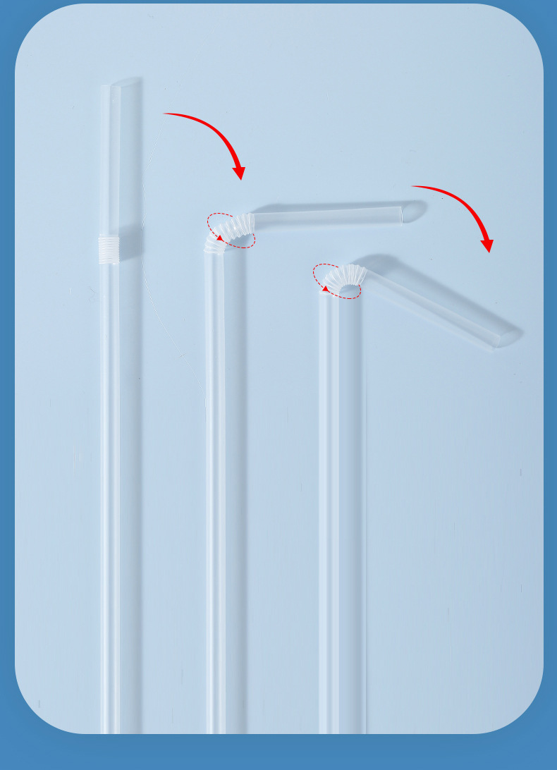  FaSoLa Life 一次性吸管 100根/包 單紙包裝 食品級塑料