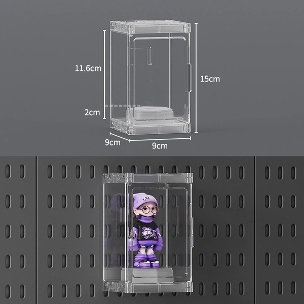 New model-figure box [9*9cm] transparent