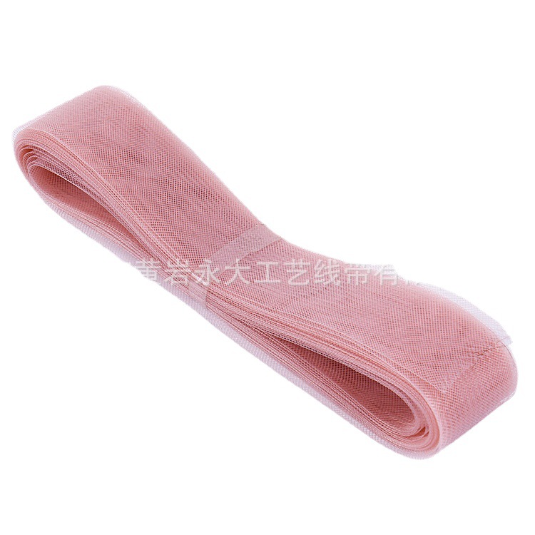 【厂家直供】3cm宽弹性网带婚纱舞蹈裙撑下摆马毛鱼骨涤纶DIY辅料