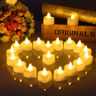 LED candle light Eid al-Adha Halloween festival wedding party love shape chamber atmosphere props 6pc pack