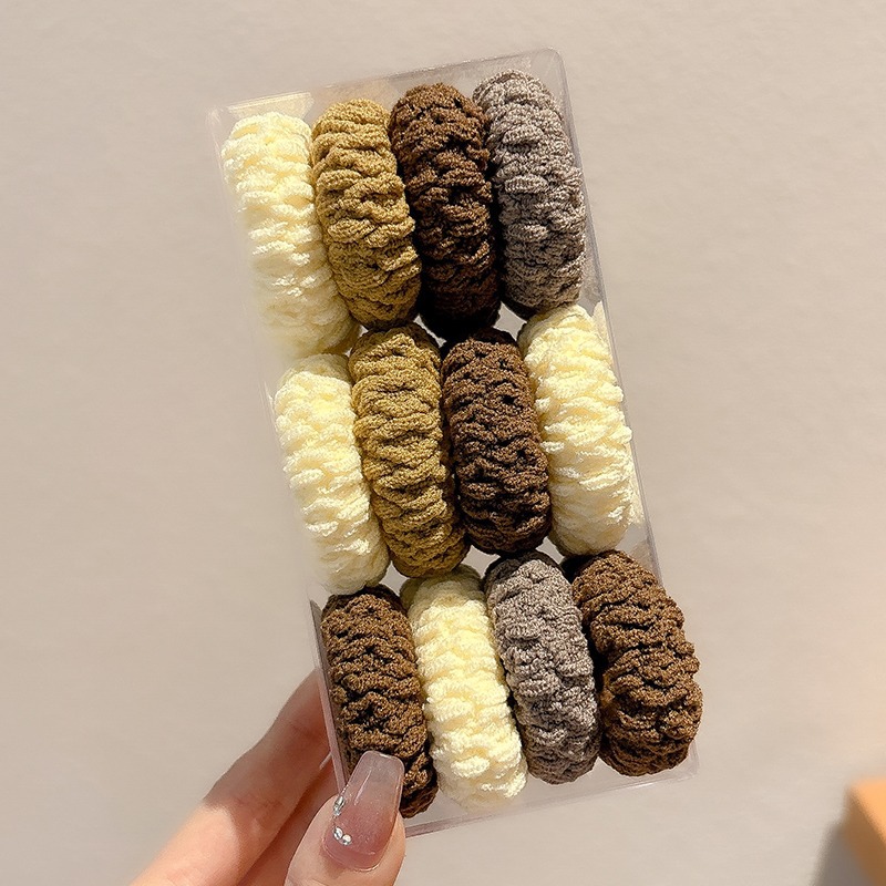 Cauda de caballo alta no colapsar cuerda de cabeza de niñas de alto nivel anillo de cabello red red 2024 nueva correa de goma de alta elasticidad cabello de cabello