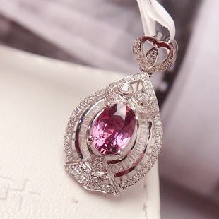 Jewelry manufacturer 18K gold inlaid natural color blue treasure pendant main stone: 1.1 karat