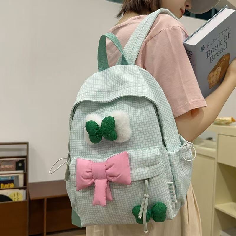 蝶結びミニランドセル日本イン学生大学生バックパック女の子新鮮で多用途なかわいいバックパック|undefined