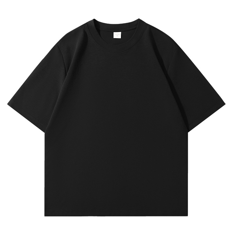 2025 nuevo producto 240g Peru Lycell camiseta de manga corta para hombres y mujeres con el mismo estilo literario, suelto, fresco y versátil image 8