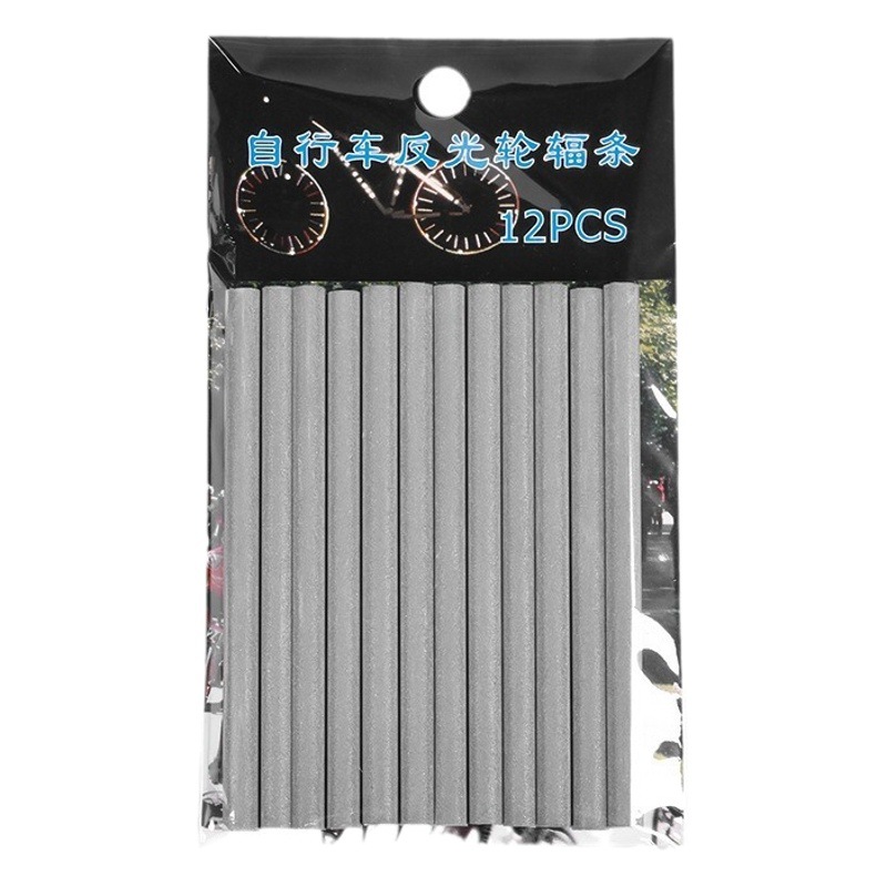 Bicicleta rueda colorida tira reflectante noche montar rueda caliente