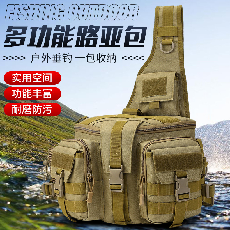 high-grade waterproof Road sub- Waist pack multi-function outdoors One shoulder Inclined shoulder bag man motion travel tactics new pattern