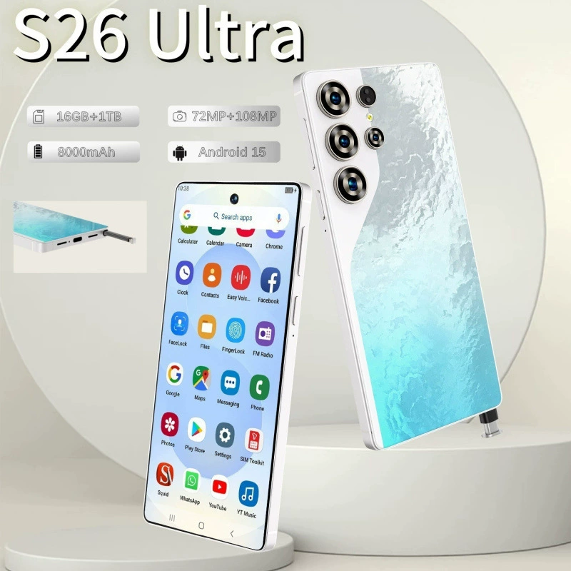 (Cross-border trading), S26, smartphone, 7.3 inch, Android, support function for all network communication standards, 4G