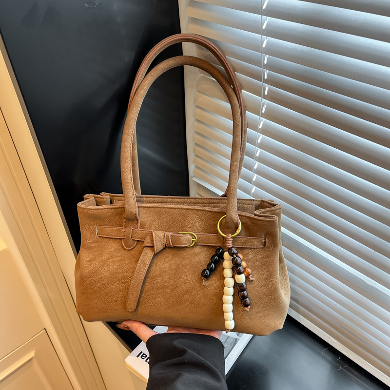 Invierno retro bolso de peluche de seda mujer 2025 nueva bolsa de hombro de moda de gran capacidad bolsa de viaje