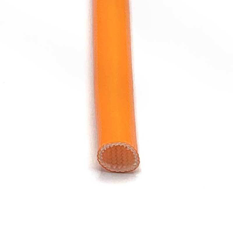 橙色玻纤管2500V电线防护套管防火阻燃绝缘耐高温套管玻璃纤维管