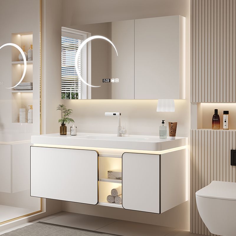 25 años de luz de la luna blanca nueva bañera de cerámica gabinete de baño combinado lavabo de cerámica lavabo gabinete de baño