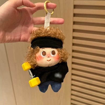 Plush Doll Pendant with – Pluş açarlıqlar - iron-black-t-khaki-explosion-pendant