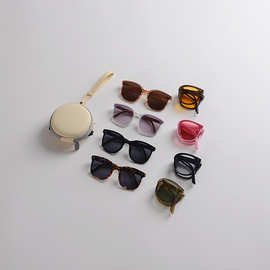 儿童太阳镜夏季防紫外线男女宝宝防晒可折叠时尚潮款眼镜小孩墨镜