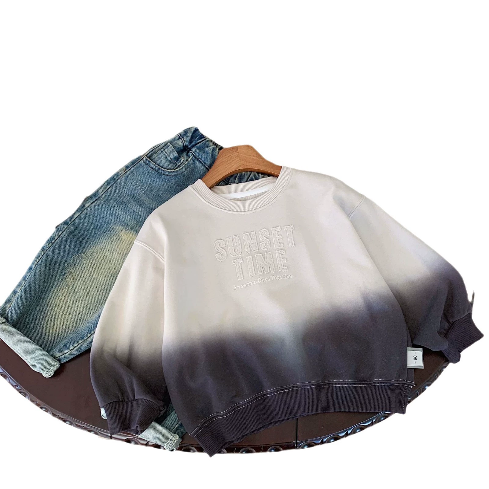 Детский осенний свитшот для мальчиков для отдыха, oversize