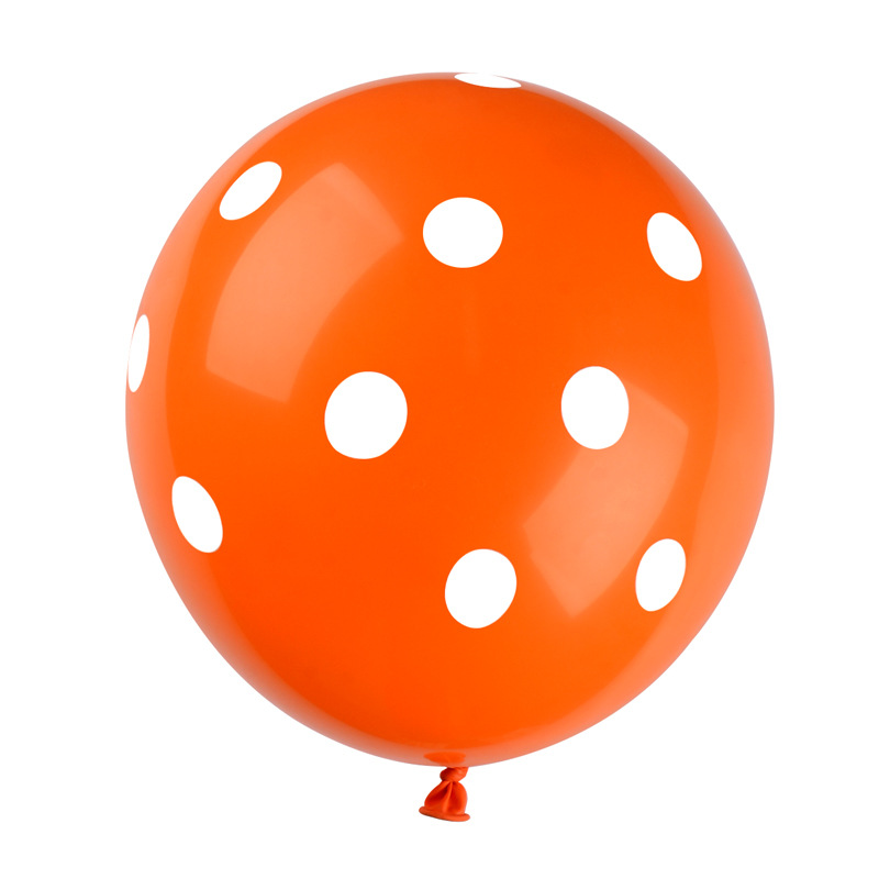 2,8G 12 pulgadas grueso color Polka Dot látex bola cumpleaños fiesta decoración diseño impresión Polka Dot Bola de látex